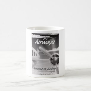 Fly Airways vintage travel poster Coffee Mug