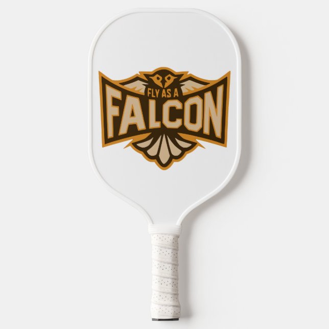 Fly As A Falcon Sepia Pickleball Paddle (Front)