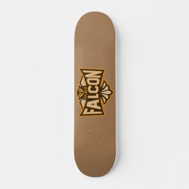Fly As A Falcon Sepia Skateboard (Front)