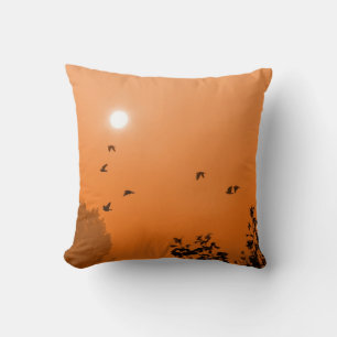 Fly at dawn Pillow