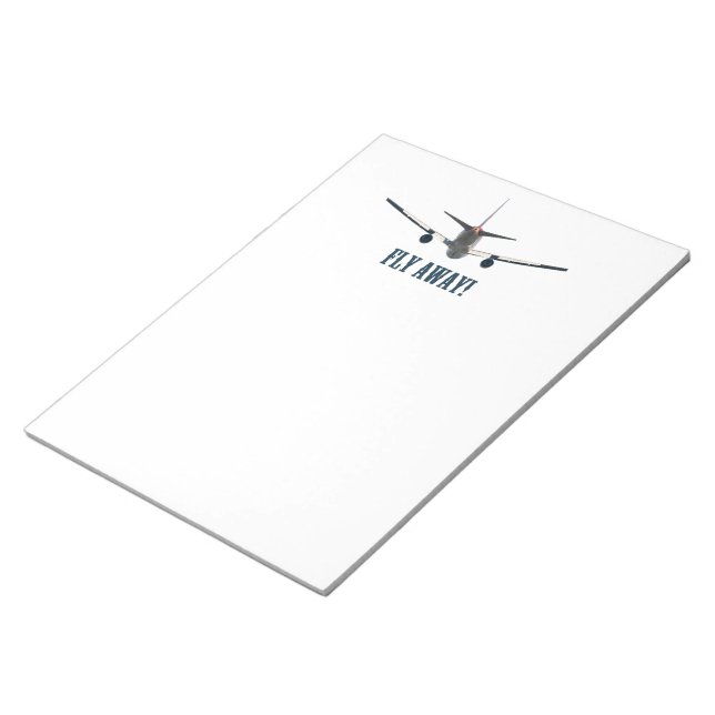 Fly away aeroplane notepad (Angled)