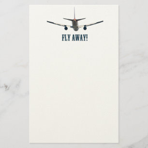 Fly away aeroplane stationery