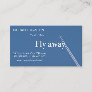 Fly away business card