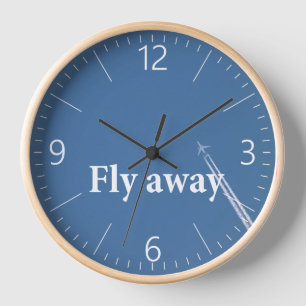 Fly away clock