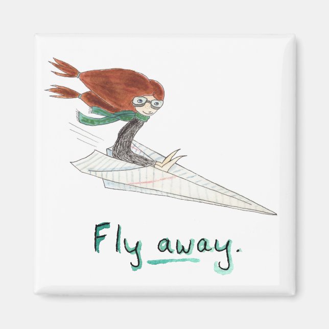 Fly Away Magnet (Front)