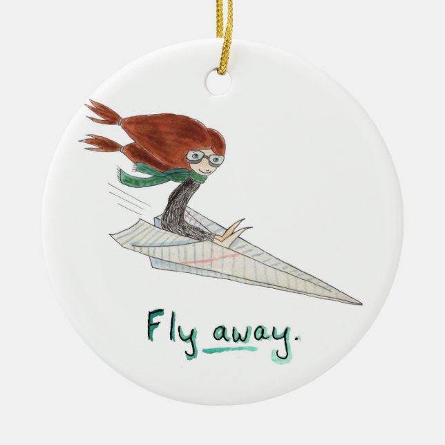 Fly Away Ornament (Front)