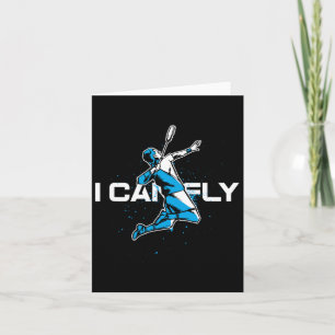 Fly Badminton Player Shuttle Trainer Racket Sports Card