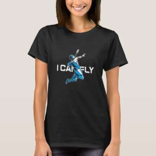 Fly Badminton Player Shuttlecock Trainer Racket Sp T-Shirt