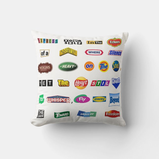 Fly Beyond Sorrow Cushion (Front)