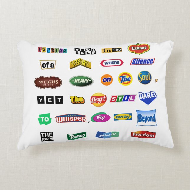 Fly Beyond Sorrow Decorative Cushion (Front)
