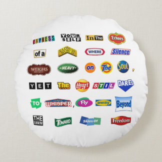Fly Beyond Sorrow Round Cushion