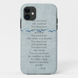 Fly Birds Rumi quote iPhone 11 Case