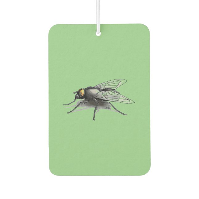 Fly Buddy giant fly green car air freshener (Front)