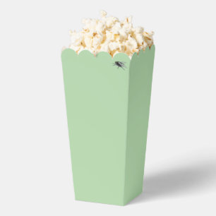 Fly Buddy green popcorn boxes