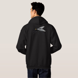 Fly Buddy men black hoodie back