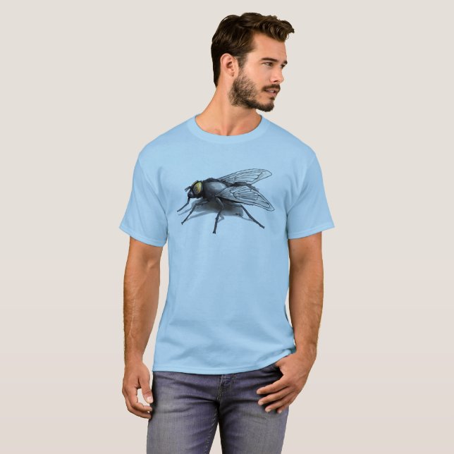 Fly Buddy men blue t-shirt (Front Full)