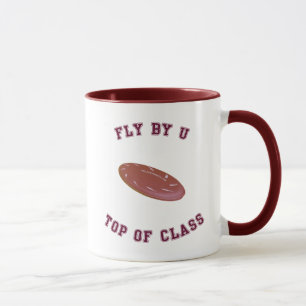 Fly By U Frisbee Mug