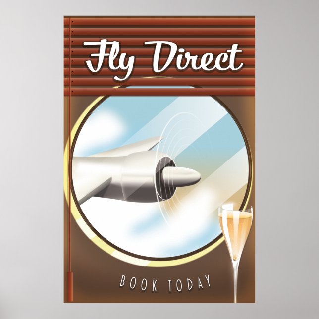 Fly Direct - Book today Poster (Front)