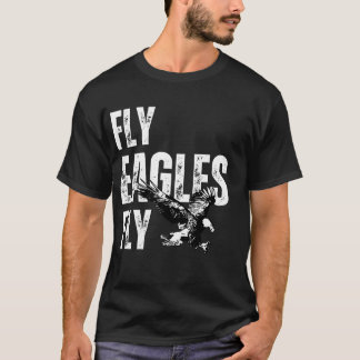 Fly Eagles Fly Vintage Flying eagle Inspirational  T-Shirt