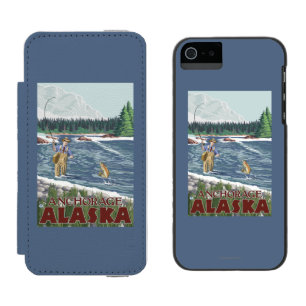 Fly Fisherman - Anchorage, Alaska Incipio Watson™ iPhone 5 Wallet Case