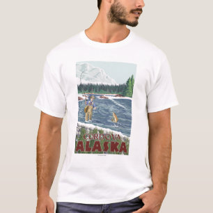 Fly Fisherman - Cordova, Alaska T-Shirt