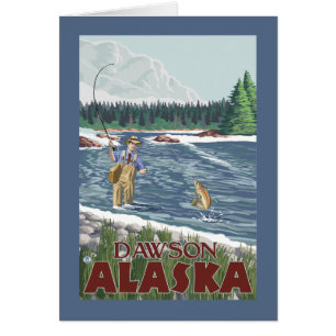 Fly Fisherman - Dawson, Alaska