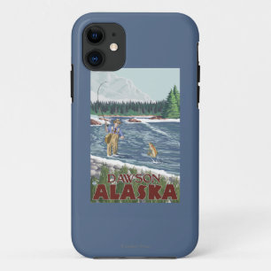 Fly Fisherman - Dawson, Alaska iPhone 11 Case