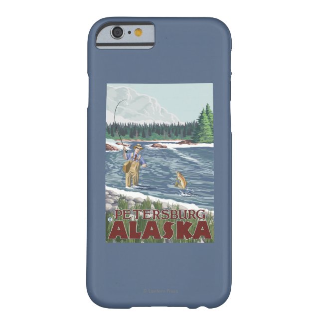 Fly Fisherman - Petersburg, Alaska Case-Mate iPhone Case (Back)