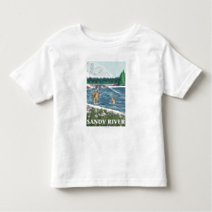 Fly Fisherman - Sandy River, Oregon Toddler T-Shirt