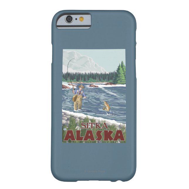 Fly Fisherman - Sitka, Alaska Case-Mate iPhone Case (Back)
