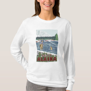 Fly Fisherman - Valdez, Alaska T-Shirt