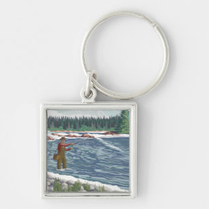 Fly FishermanColorado Key Ring