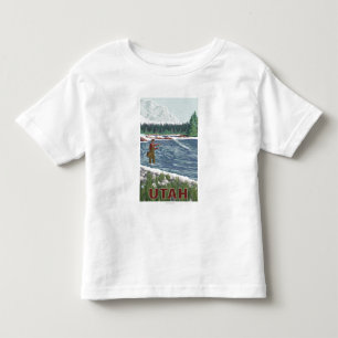 Fly FishermanUtah Toddler T-Shirt