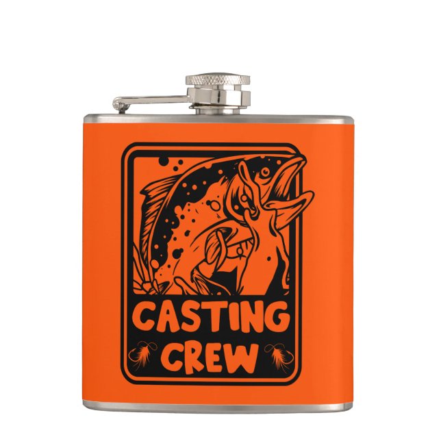 Fly Fishing Alaska Hip Flask (Front)