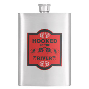 Fly Fishing Alaska Hip Flask