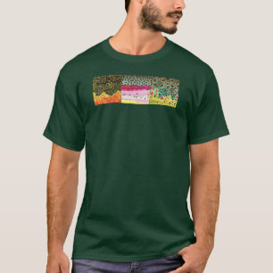 Fly Fishing Angling Brook Rainbow Brown Trout T-Shirt