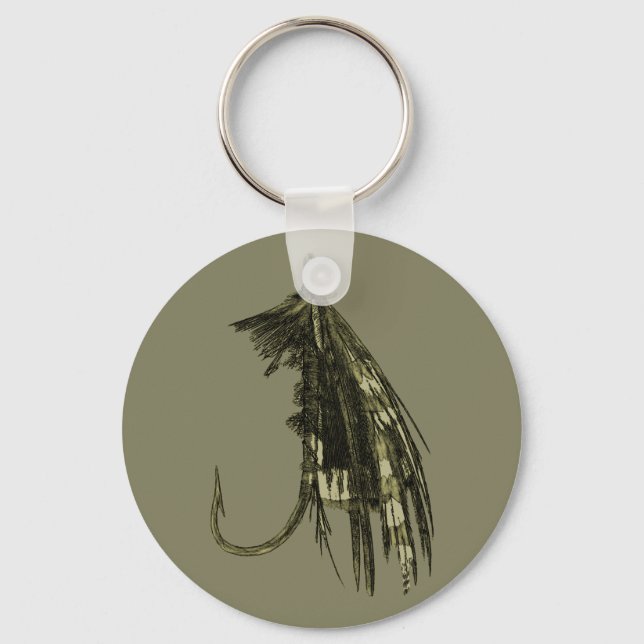 Fly Fishing Art Key Ring (Front)