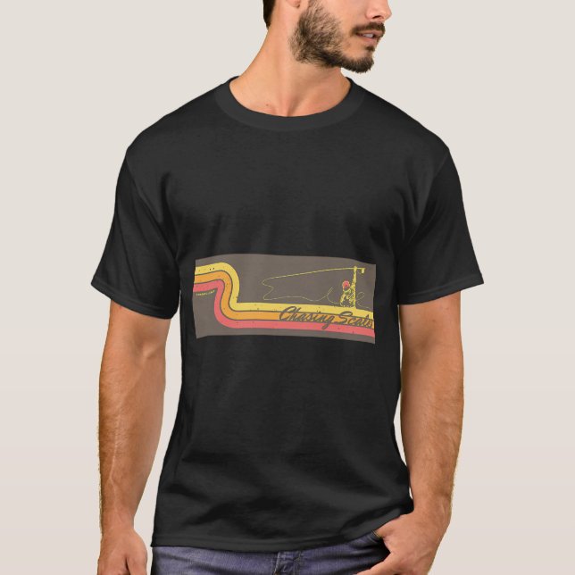 Fly Fishing at Sunset T-Shirt (Front)