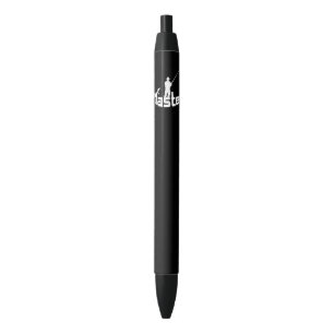Fly fishing black ink pen