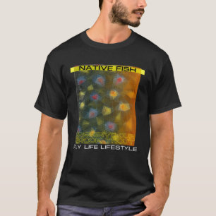 Fly Fishing Brook Trout Conservation Graphic T-Shirt