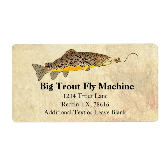 Fly Fishing Brown Trout (Front)