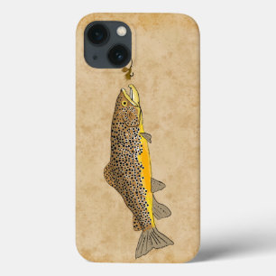 Fly Fishing Brown Trout iPhone 13 Case