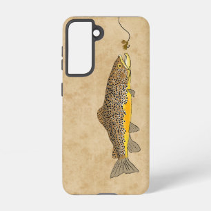 Fly Fishing Brown Trout Samsung Galaxy Case