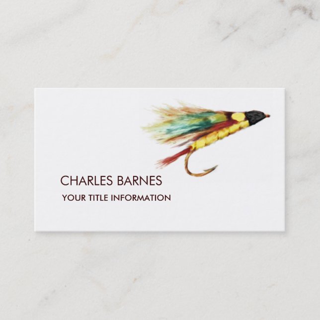 Fly Fishing  Business Card (Front)