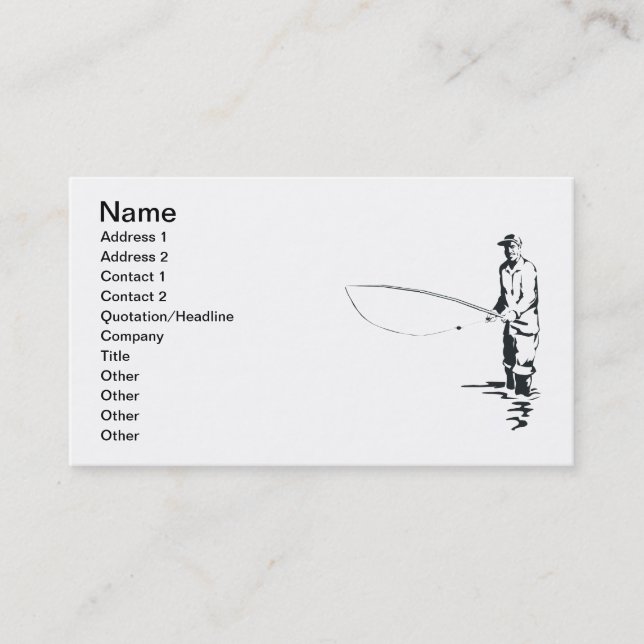 Fly Fishing Business Card (Front)