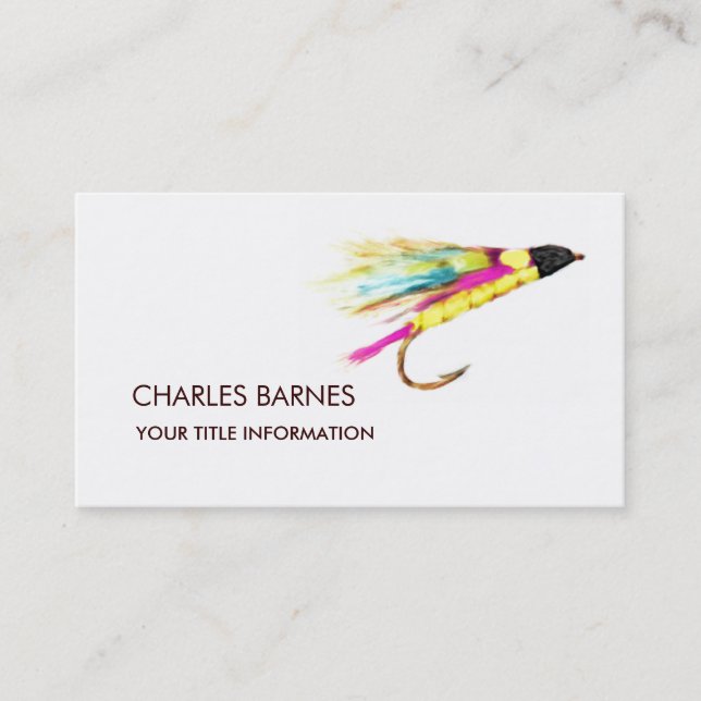 Fly Fishing  Business Card (Front)