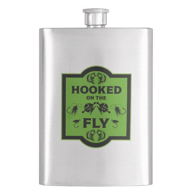 Fly Fishing Canada Hip Flask (Front)