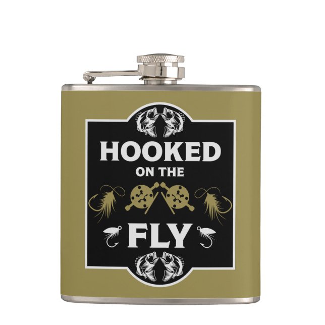 Fly Fishing Canada Hip Flask (Front)