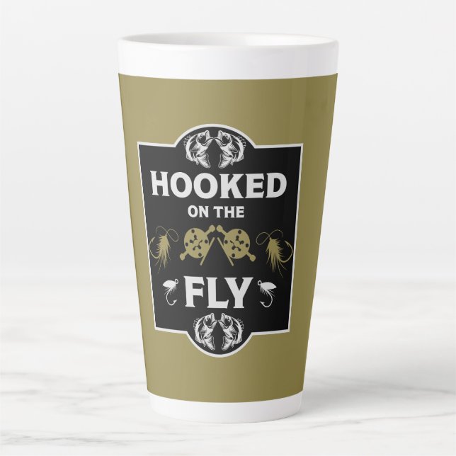 Fly Fishing Canada Latte Mug (Front)