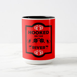 Fly Fishing Canada Two-Tone Coffee Mug
